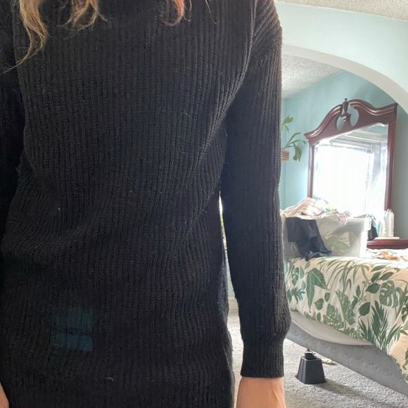 Black Turtle Neck Sweater - Picture 4 of 7